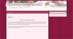 Desktop Screenshot of livinglifestressfree.com